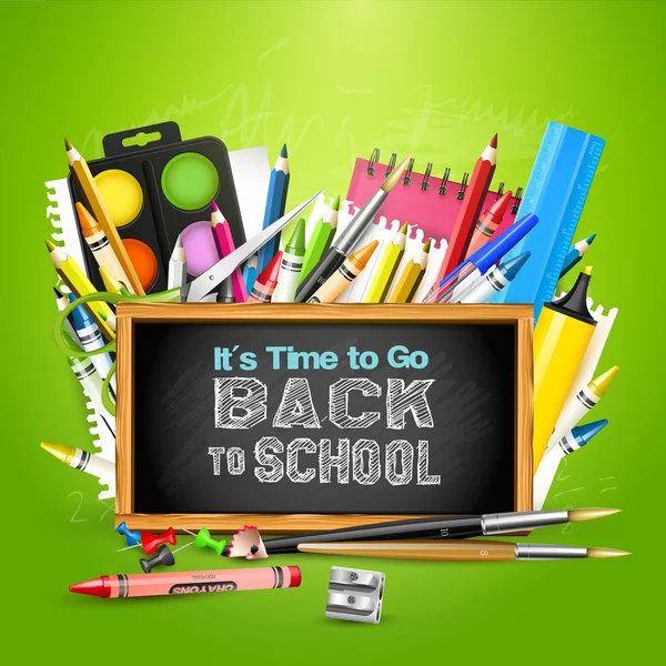 Back To School background — Stock Vector