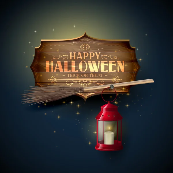 Boldog Halloween üdvözlőlapot! — Stock Vector