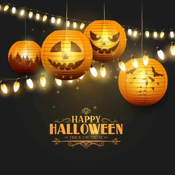 Biglietto di auguri di Halloween — Vettoriale Stock