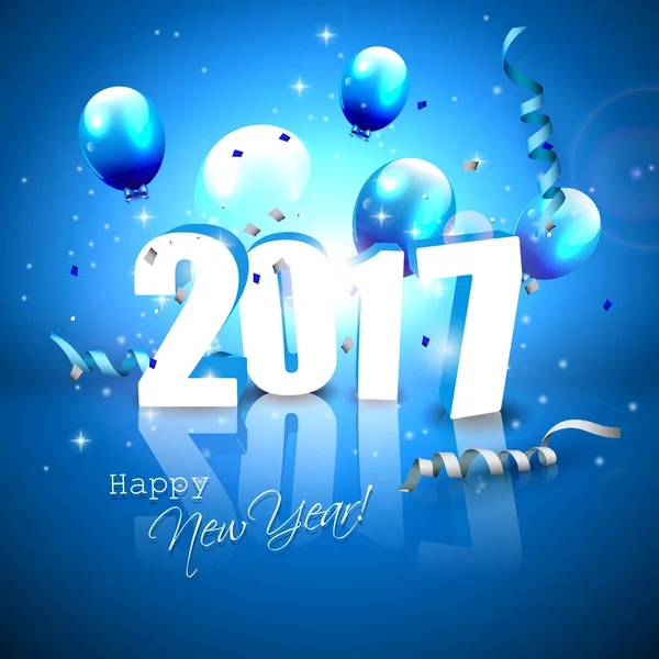 Happy New Year 2017 — Stock Vector