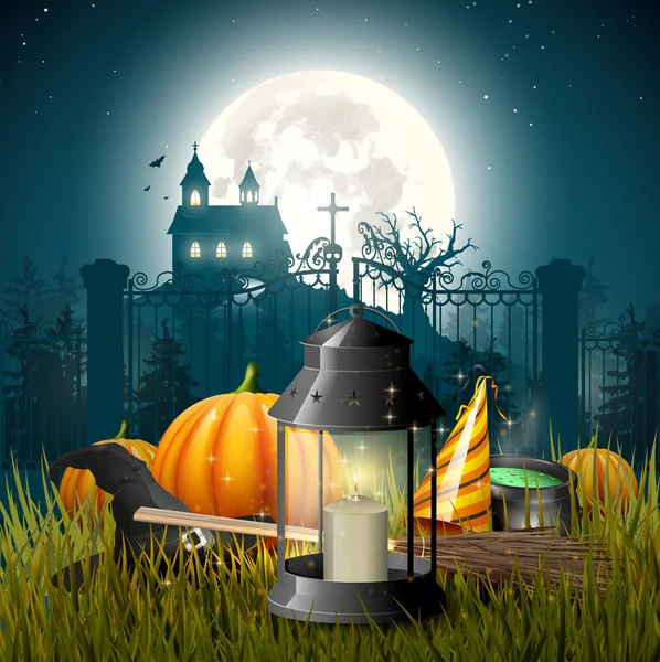 Halloween wenskaart — Stockvector