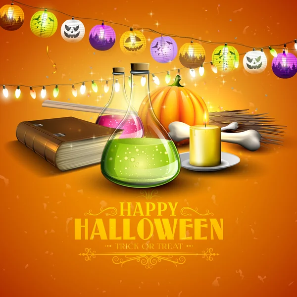 Halloween-üdvözlőlap — Stock Vector