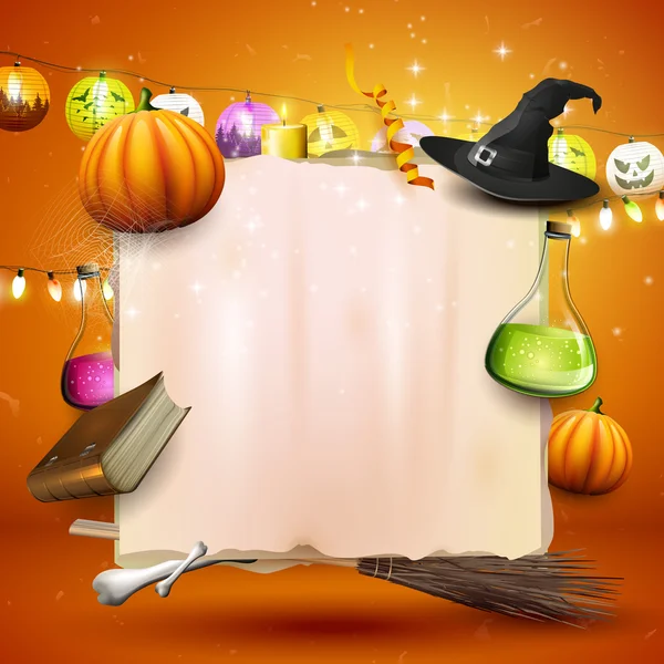 Halloween-Karte oder Hintergrund — Stockvektor