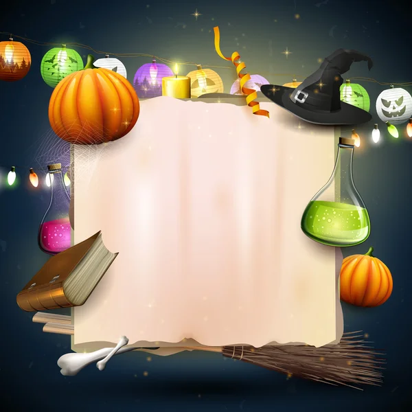 Carte ou fond Halloween — Image vectorielle