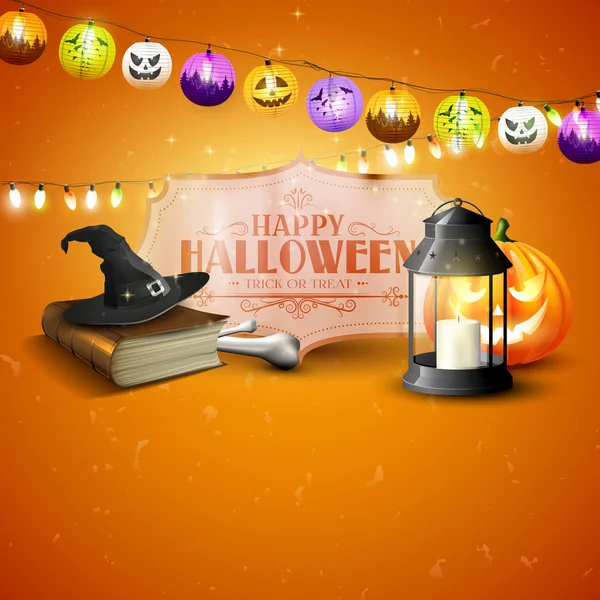 Boldog Halloween háttér — Stock Vector
