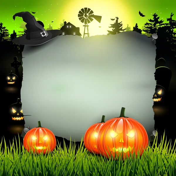 Хэллоуинский плакат — стоковый вектор