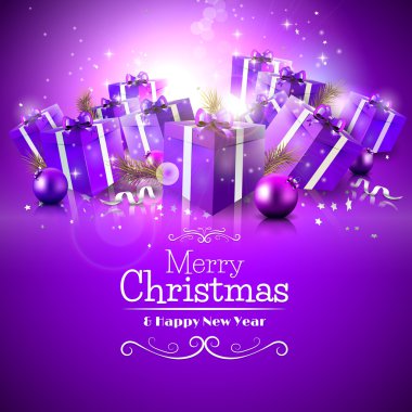 lüks Noel tebrik kartı