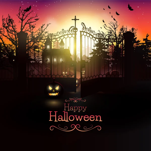 Halloween wenskaart — Stockvector