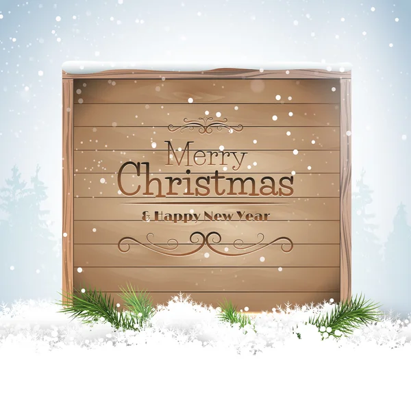 Tarjeta de felicitación de Navidad — Vector de stock