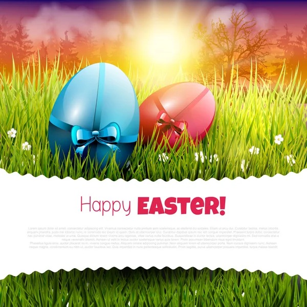 Easter greeting card — Stock Vector