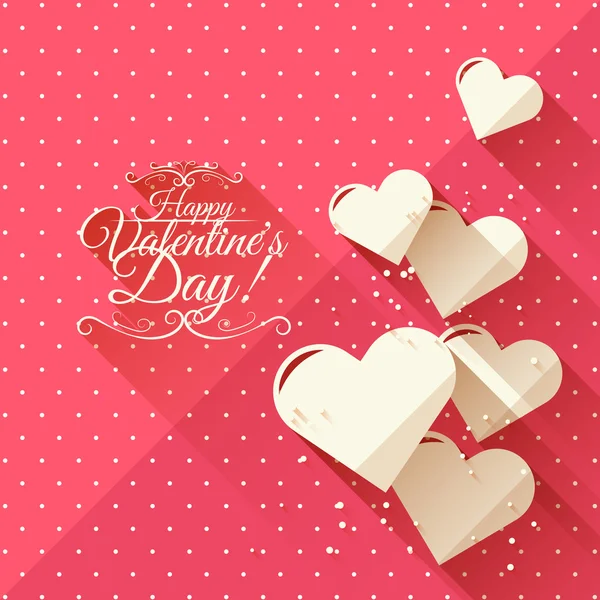 Tarjeta de felicitación del día de San Valentín — Vector de stock