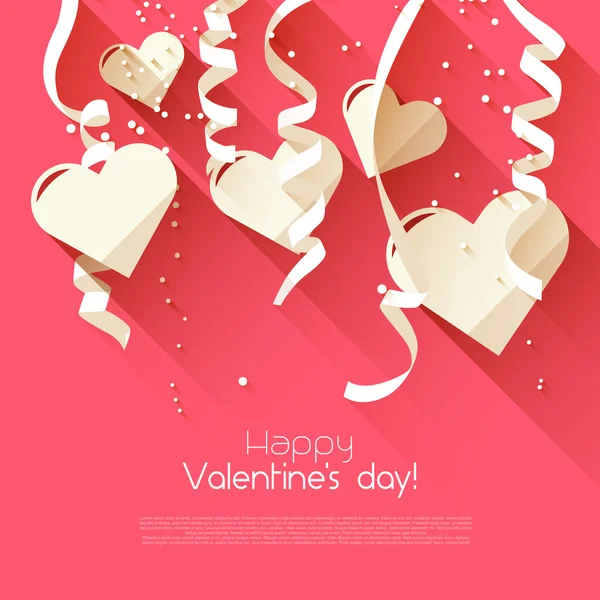 Valentine's Day greeting card — Stock Vector