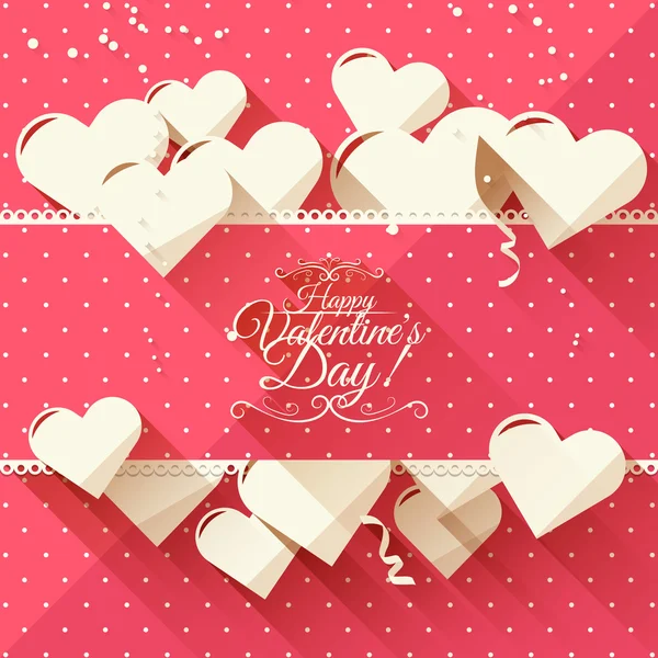 Valentine's Day greeting card — Stock Vector