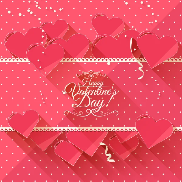 Valentine's Day greeting card — Stock Vector
