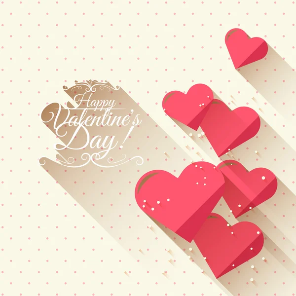 Valentine's Day greeting card — Stock Vector