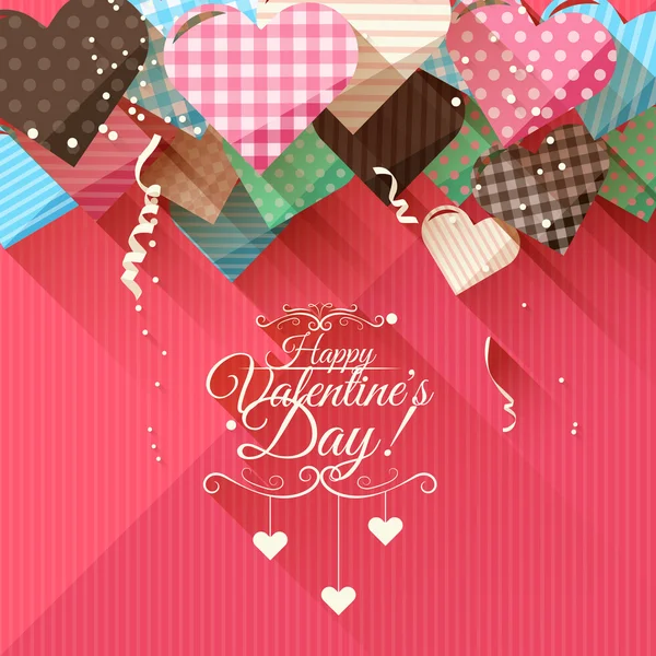 Valentine's Day greeting card — Stock Vector