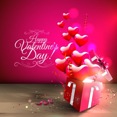 Valentine's Day greeting card vector