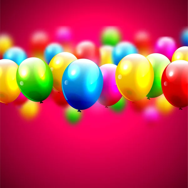 Verjaardagsballonnen — Stockvector