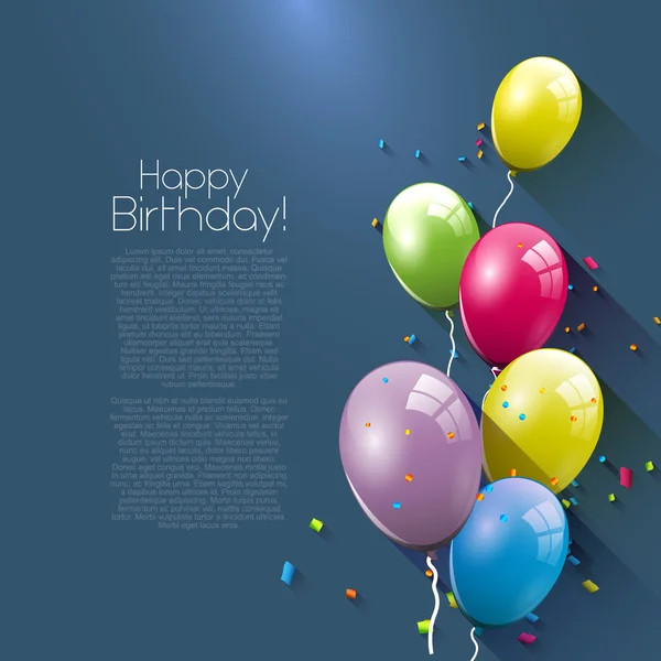 Birthday greeting card — Stock Vector
