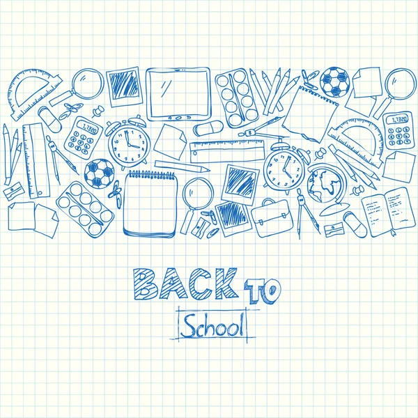 School background — Stock Vector