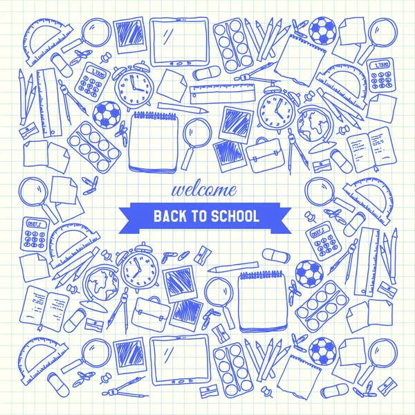 School background — Stock Vector
