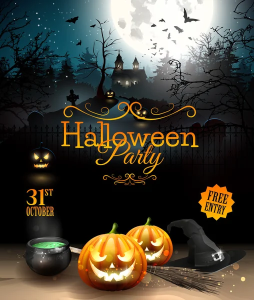 Fiesta de Halloween — Vector de stock