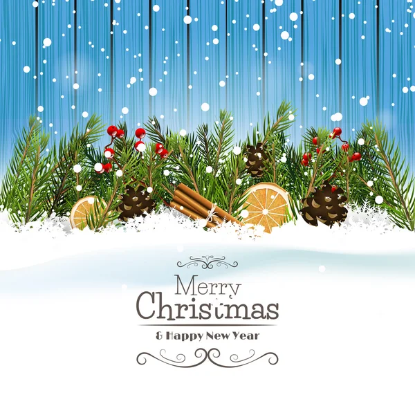 Christmas greeting card — Stock Vector