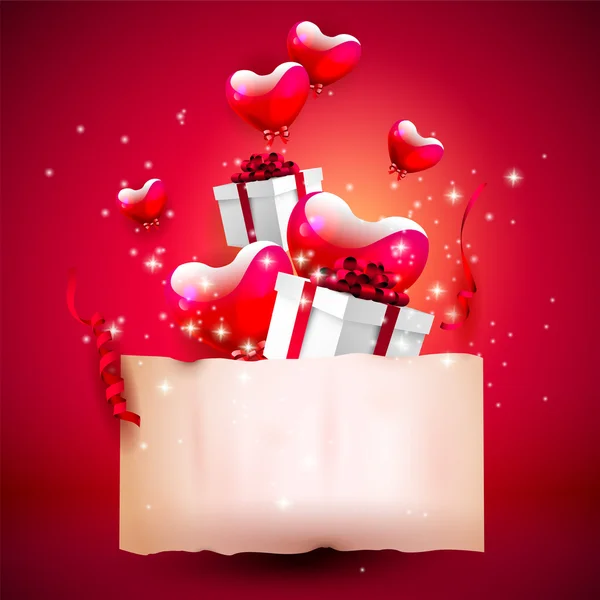 Biglietto di auguri per San Valentino — Vettoriale Stock