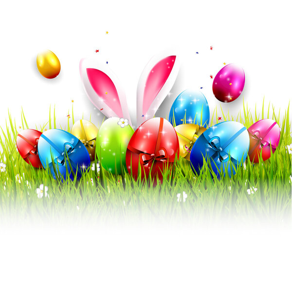 Easter colorful background