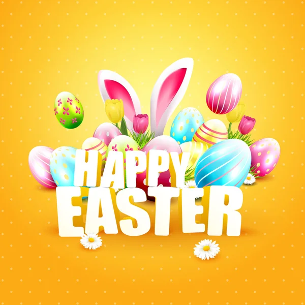 Easter greeting card — Stock Vector