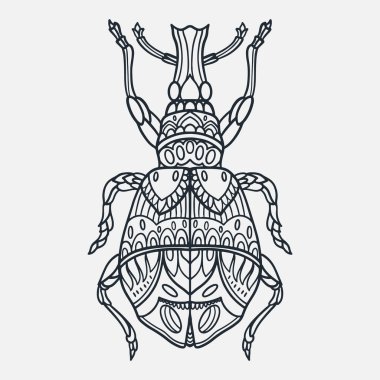 karalama tarzında el çizimi hata çizimi