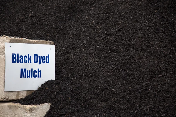 Mulch teñido negro — Foto de Stock