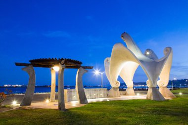 Shelter Island Gazebo dalga heykel