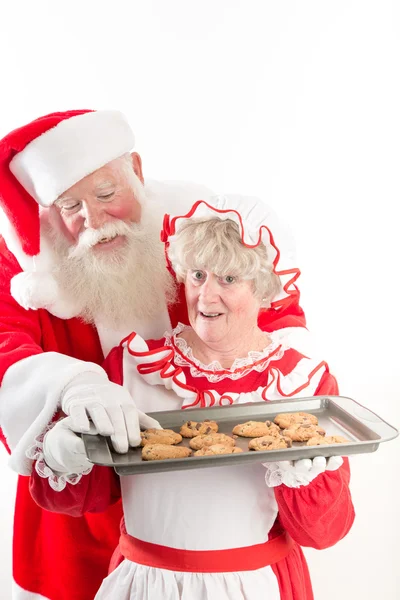 Santa steals a cookie — Stock Photo, Image