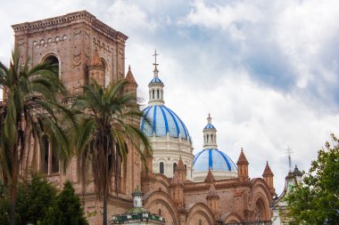 Katedral kubbe eski Cuenca Ekvador