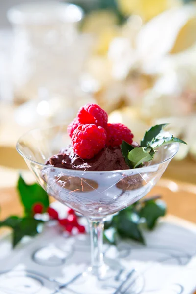 Chocolate truffle mousse — Stock Photo, Image