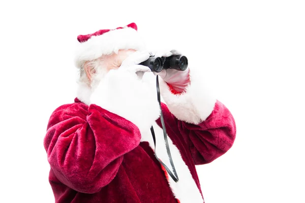 Santa searches for a deal — Stock Photo, Image