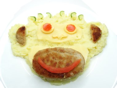 yaratıcı sebze yemekleri yemek maymun formu