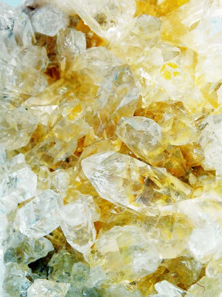 Geologiczne kryształy Citrine Geodezja — Zdjęcie stockowe