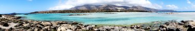 elafonissi plaj Girit Adası Yunanistan Panorama manzara