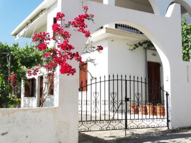 balkon ve Teras santorini Yunanistan bina lüks otel