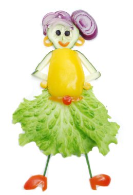 domates ile yaratıcı komik sebze snack