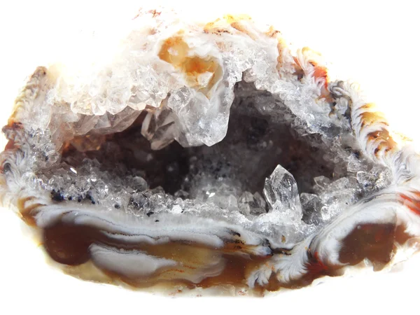 Achát, KALCEDON geológiai kristály — Stock Fotó