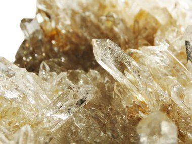 Rock kristal kuvars Jeod jeolojik kristalleri temizleyin 