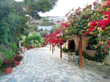 balkon ve Teras santorini Yunanistan bina lüks otel