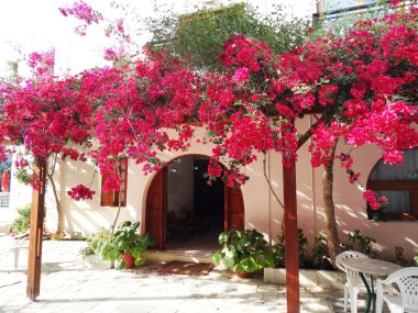 balkon ve Teras santorini Yunanistan bina lüks otel