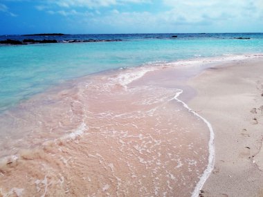 elafonissi plaj Girit Adası Yunanistan kıyı şeridi manzara