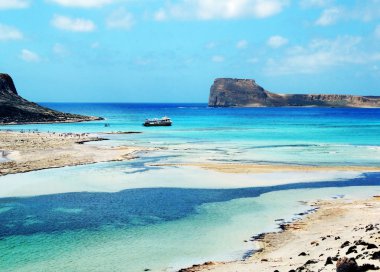 meditrannean deniz Girit Adası Yunanistan kıyı şeridi manzara