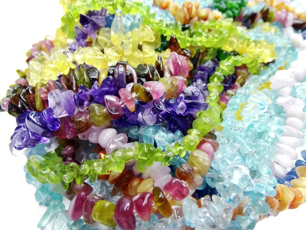 Sieraden semigem kristallen kralen sieraden — Stockfoto