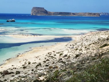 meditrannean deniz Girit Adası Yunanistan kıyı şeridi manzara